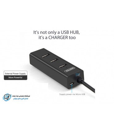 هاب USB 3.0 چهار پورت یونیتک مدل Y-3089