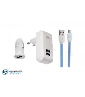شارژر دیواری تسکو مدل TTC 34 همراه با کابل Micro USB