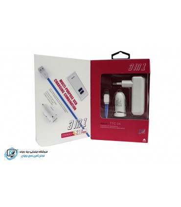 شارژر دیواری تسکو مدل TTC 34 همراه با کابل Micro USB