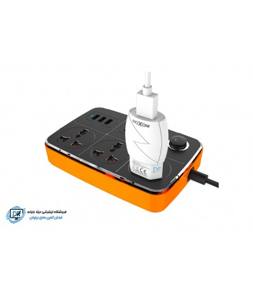 شارژر دیواری موکسوم مدل KH-34 همراه با کابل Micro USB
